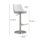 Reagan Performance Vegan Leather Adjustable Stool