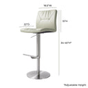 Paddy Performance Vegan Leather Adjustable Stool