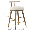 Juniper Performance Velvet Stool