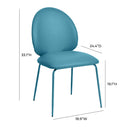 Lauren Performance Vegan Leather Kitchen Chairs - Set of 2 by TOV Furniture, view 19