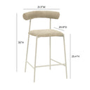 Liliana Performance Velvet Stool