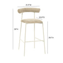 Liliana Performance Velvet Stool