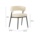 Maxine Cream Performance Vegan Leather Dining Chair