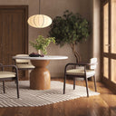 Betsy Taupe Contract-Grade Vegan Leather Dining Chair