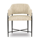 Sezanne Taupe Textured Performance Boucle Dining Chair