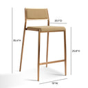 Gale Tan Basketweave Stackable Stool - Set of 2