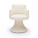 Jeffree Performance Boucle Swivel Dining Chair