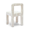 Hazel Cream Patterned Performance Jacquard Dining Chair