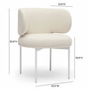 Maureen Cream Performance Upcycled Linen Dining Chair