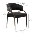 Tatum 2-Tone Performance Vegan Leather Dining Chair