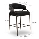 Tatum 2-Tone Performance Vegan Leather Counter Stool