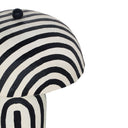 Maiori Striped Papier Mache Table Lamp