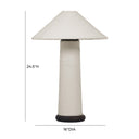 Faith White Boucle Table Lamp