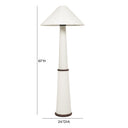 Faith White Boucle Floor Lamp