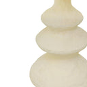 Cream Cotton Mache Table Lamp