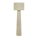 Tapered Natural Chenille Fiber Floor Lamp