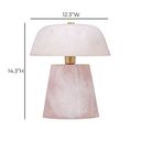 Pouty Pink Resin Table Lamp
