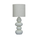 Pebble Cream Papier Mache Table Lamp