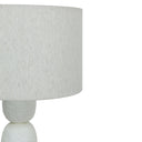 Pebble Cream Papier Mache Floor Lamp