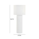 Cleopatra Cream Linen Floor Lamp