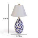 Sardine White & Blue Ceramic Table Lamp