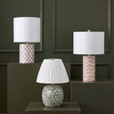Merlot White Capiz Shell Table Lamp