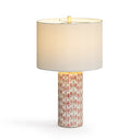 Lassy Pink Ribbon Capiz Shell Table Lamp