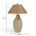 Tanga Natural Jute and Cotton Table Lamp