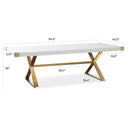 Adeline 95" Lacquer Rectangular Dining Table
