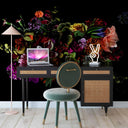 Sierra 60" Cane 3-Drawer Desk With Storage