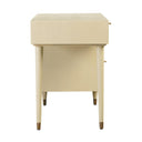 Sierra 60" Cane 3-Drawer Desk With Storage