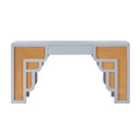 Suzie 62" Rattan Executive Desk With Drawer