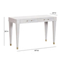 Brandyss 48" Burl 2-Drawer Work Desk