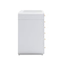 Hollywood 56" White Desk with LED Panel Vanity Mirror