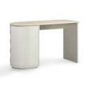 Marlene 47" Cream Faux Travertine Vanity Desk by TOV Furniture, view 5