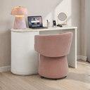 Marlene 47" Cream Faux Travertine Vanity Desk by TOV Furniture, view 3