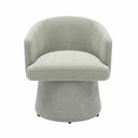 Kristen Upcycled Contract-Grade Chenille Rolling Desk Chair