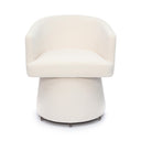 Kristen Upcycled Contract-Grade Chenille Rolling Desk Chair
