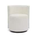 Alyssa Cream Performance Chenille Rolling Desk Chair