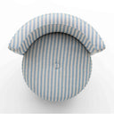Alyssa Striped Performance Linen Rolling Desk Chair