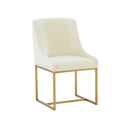 Lisa Pleated Performance Velvet Dining Chair