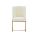 Lisa Pleated Performance Velvet Dining Chair