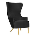 Julia Performance Velvet Wingback Accent Chair