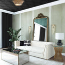 Wafa 87" Cream Performance Velvet Sofa by Inspire Me! Home Decor by TOV Furniture, view 2