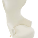 Julia Performance Velvet Channel Tufted Wingback Accent Chair