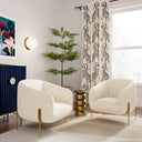 Kandra Cream Performance Vegan Shearling Accent Chair by Inspire Me! Home Decor