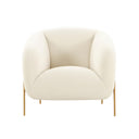 Kandra Cream Performance Vegan Shearling Accent Chair by Inspire Me! Home Decor