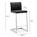 Parma Performance Vegan Leather Counter Stool - Set of 2