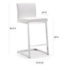 Parma Performance Vegan Leather Counter Stool - Set of 2