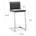 Parma Performance Vegan Leather Counter Stool - Set of 2